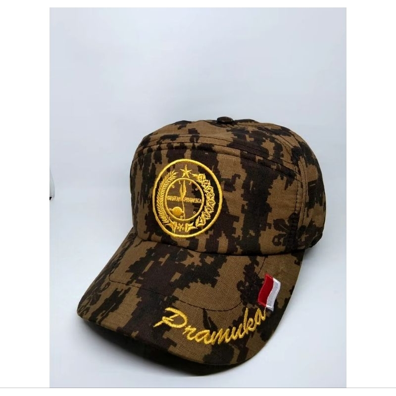 Topi loreng pramuka | topi untuk kegiatan pramuka | topi pramuka