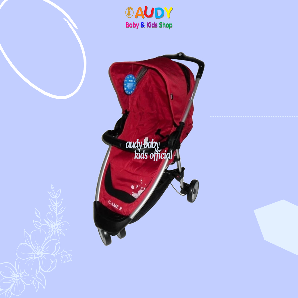AUDY BABY - STROLLER COCOLATTE FLAME R | KERETA DORONG BAYI | STROLLER LIPAT KECIL