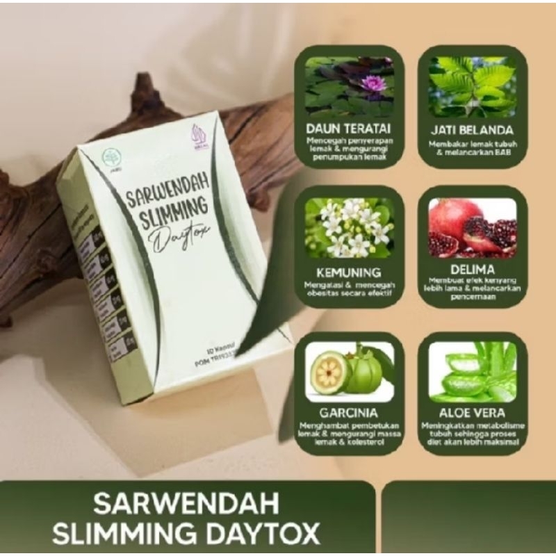 ( TERLARIS ) Sarwendah Juice Slimming Daytox Isi 30 - Kapsul Diet Ampuh Menurunkan Berat Badan Origi