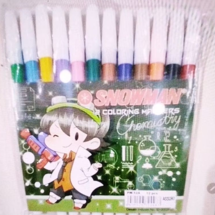 

Spidol Warna Snowman atk alat tulis