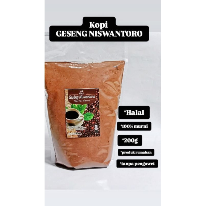 

KOPI GESENG NISWANTORO 200 g 100% MURNI