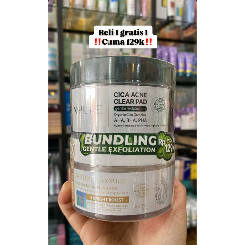 NPURE CLEAR PAD PAKET BUNDLING CICA CLEAR PAD & LICORICE PAD