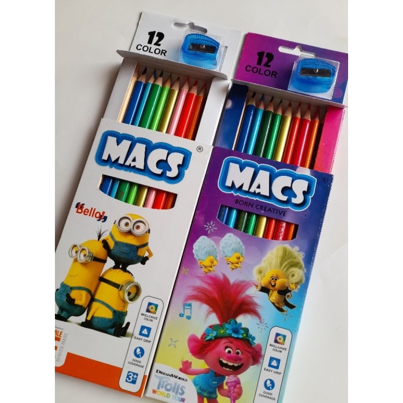 

MACS Colour Pencils 12 Triangular / Pensil Warna Macs 12 MURAH CUCI GUDANG