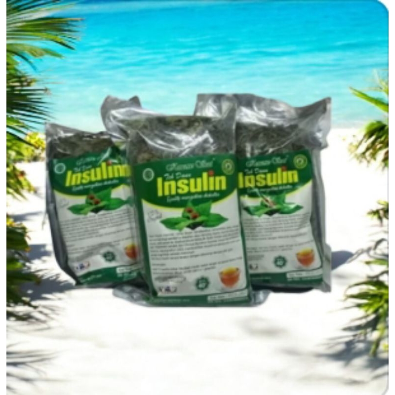

Obat Diabetes Teh daun insulin isi 30 gram