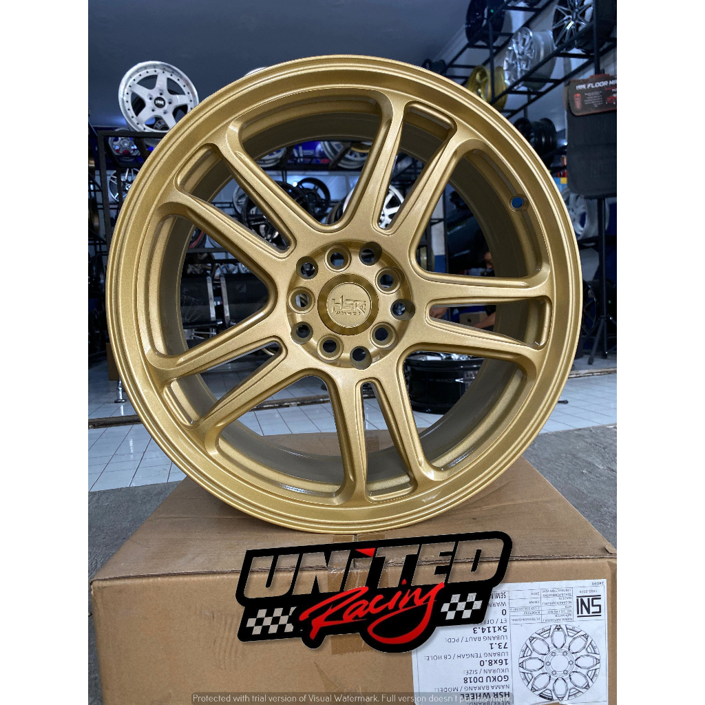 VELG RING 17 PCD 5X100-114,3 UNTUK CRV HRV INNOVA ALPHARD RUSH DAN BANYAK LAINNYA NX SPO 347 HSR R17