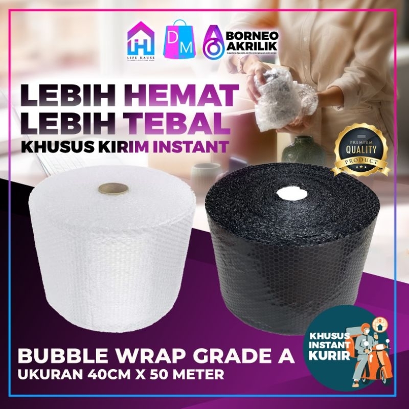 

GRADE A Bubblewrap 40cm x 50 Meter Bubblewrap Banjarmasin Bubblewrap tebal Alat Packing Perlengkapan Usaha Bubble Packing Alat Packing Lifehause Dilemahop Borneo Akrilik Bubblewrap Roll Perlengkapan Kantor ATK Gudang Packing Barang