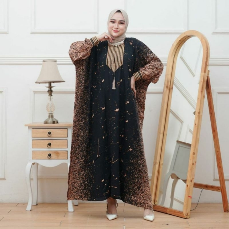 daster SUPER JUMBO kaftan busui kekinian daster arab daster hamil muat BB 100kg