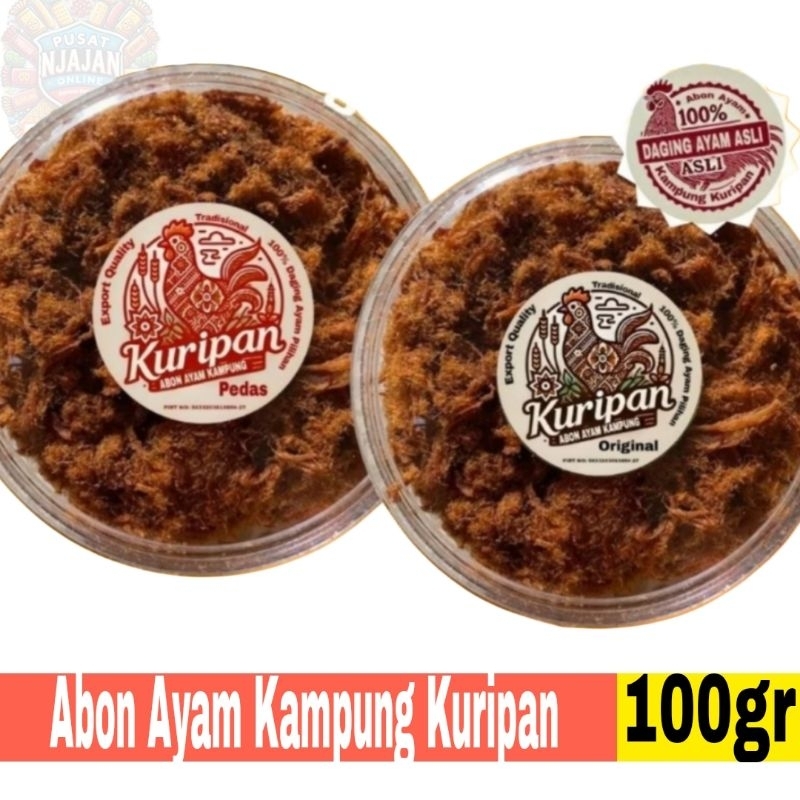 

Abon Ayam Kampung Kuripan Toples 100gr