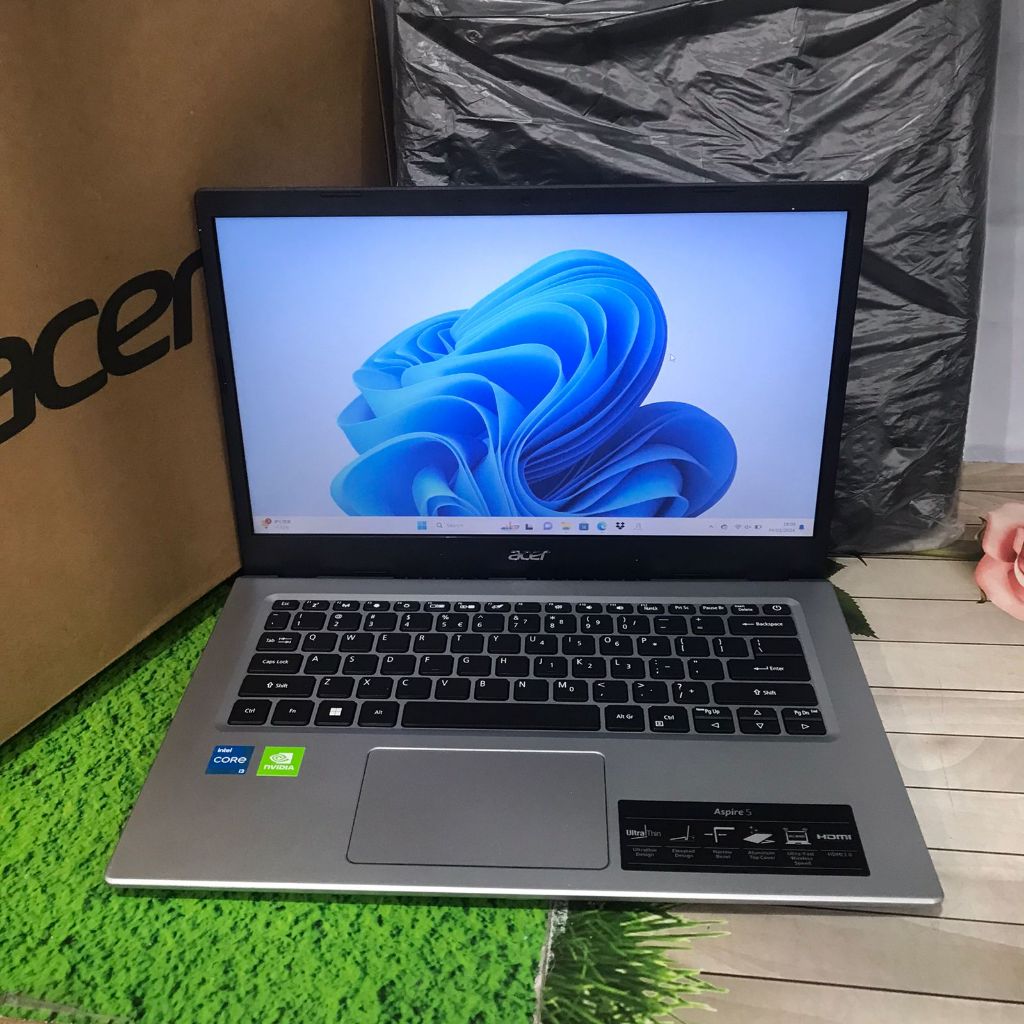 LAPTOP BARU ACER ASPIRE 5 A514-54G CORE I3-1115G4 GEFORCE MX350 RAM 8GB SSD 512GB LAYAR 14"INCH-FHD