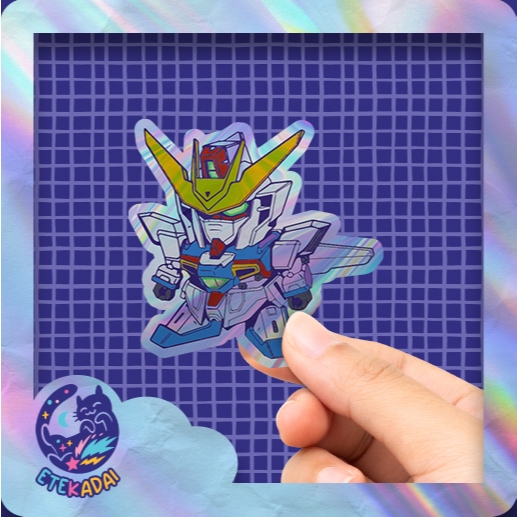 

Stiker Hologram Anime Gundam - Gundam 8