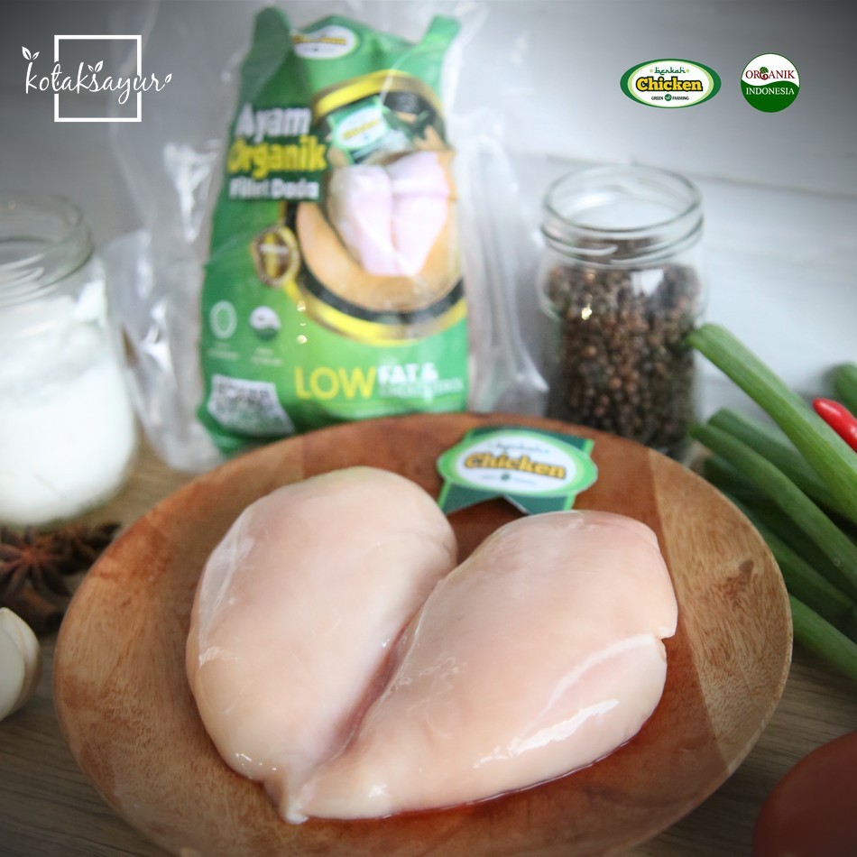 

BERKAH Ayam Negeri Fillet Dada Organik Beku 1kg