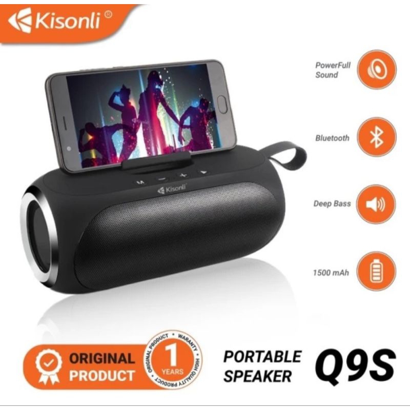 SPEAKER BLUETOOTH KISONLI Q9S SUARA MANTUL / MANTAPP SEKALI