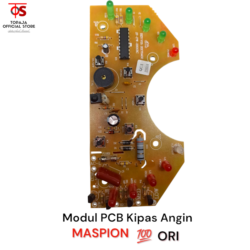 Modul PCB Kipas Angin Maspion Berdiri Tipe PW 1811 RC - PW 1802 RC - PW 2001 RC - PCB Asli Maspion