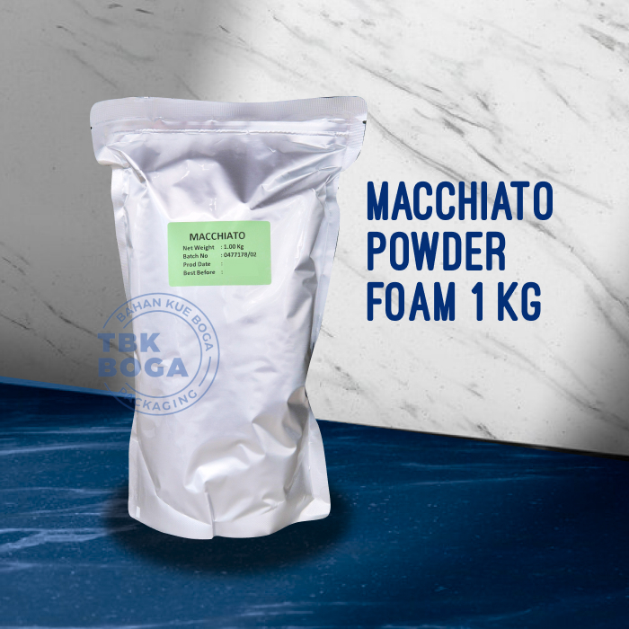 

Bubuk Macchiato Foam ( 1 kg ) Powder Topping Drink Minuman Machiato Indesso