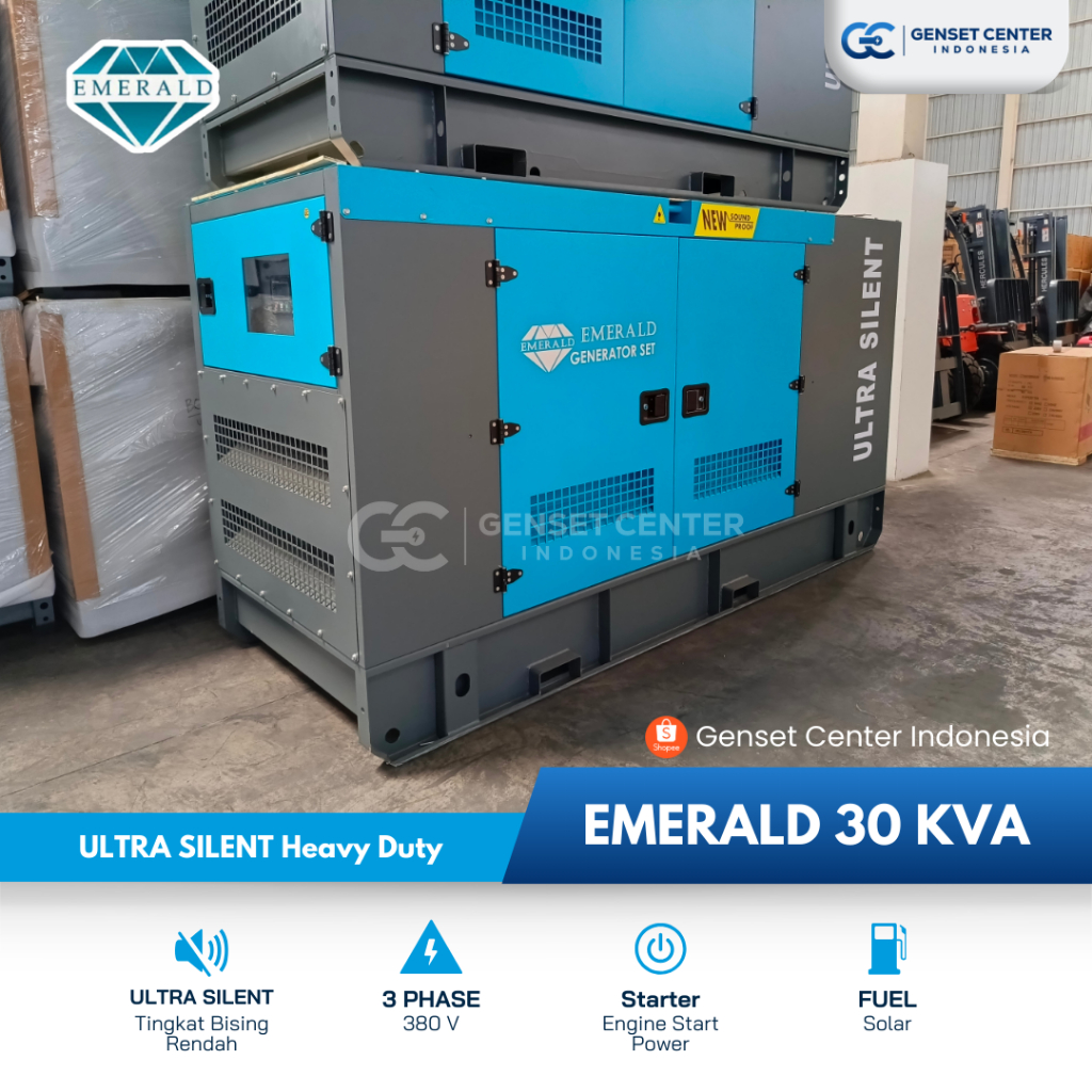 Genset Emerald 30KVA - Genset Silent - Genset Sound