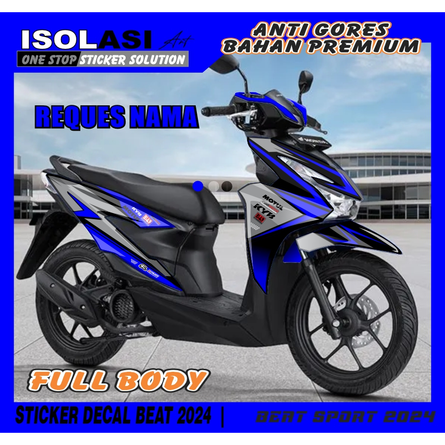 (COD) TERBARU Decal Sticker Honda Beat CBS STREET Smart Key Remote Full body - Stiker Skotlet Varias