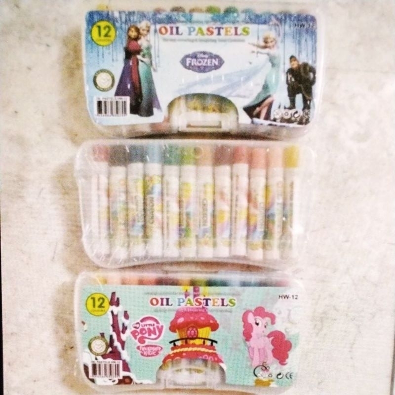 

Krayon Crayon oil pastel non toxic mini 12warna murah atk mewarnai