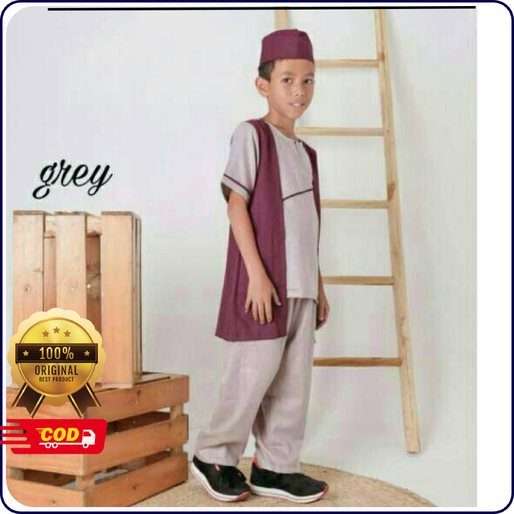 Setelan Koko Anak Anfa by MD Kidswear (tanpa peci)