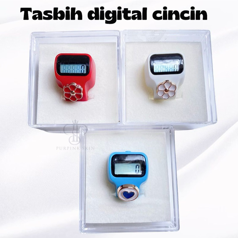 [TERBARU] Tasbih Digital Cincin Tombol Cantik | Alat Hitung Dzikir Tasbih Digital Mini Non Led | Cin