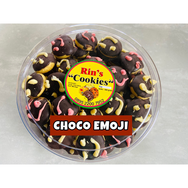 

Kue kering choco / choco emoji / kue cokelat / kue kering lebaran