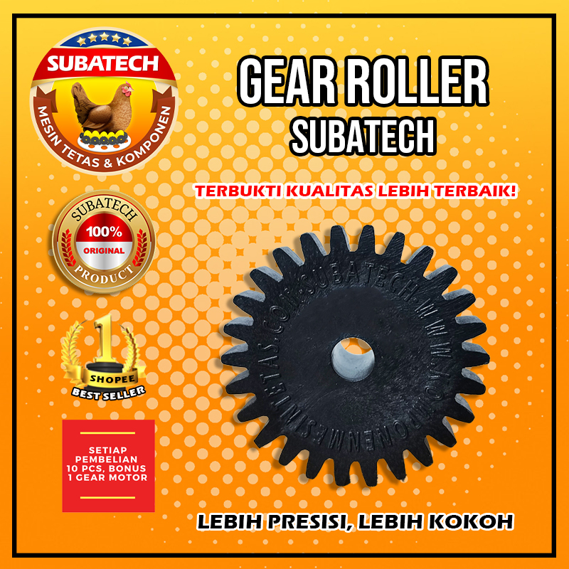 Gear Roller Mesin Tetas Telur Full Otomatis Penetas