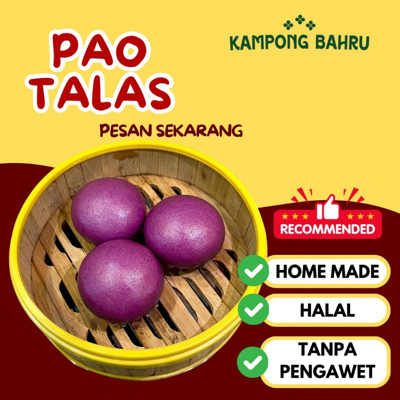 

DIMSUM PAO TALAS UBI UNGU PREMIUM MURAH FROZEN HALAL ISI 6 PCS Rp 5.834/pcs