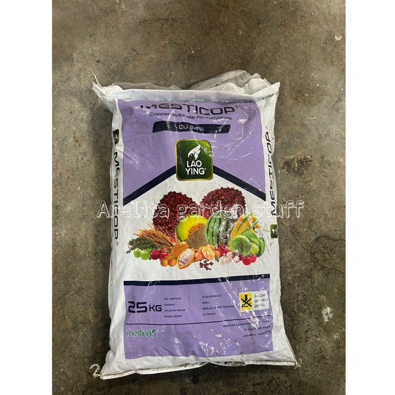 Pupuk Copper Sulphate CuSO4 24% 25kg Original