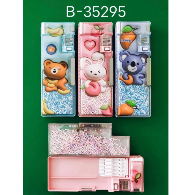 

Kotak Pensil + Rautan Magnet Imut Lucu B-35295 / Tempat Pensil / Pencil Case + Rautan B-35295