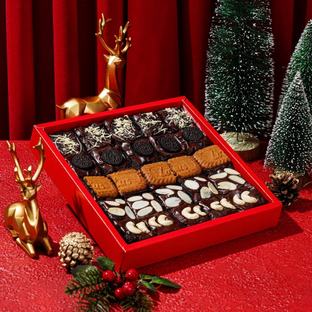 

Hampers Natal Fudgy Brownies Christmas Hampers