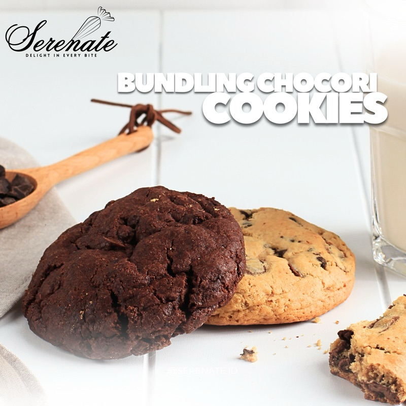 

[ BUNDLING ] 2 Pcs - Choco Dark dan Original Cookies