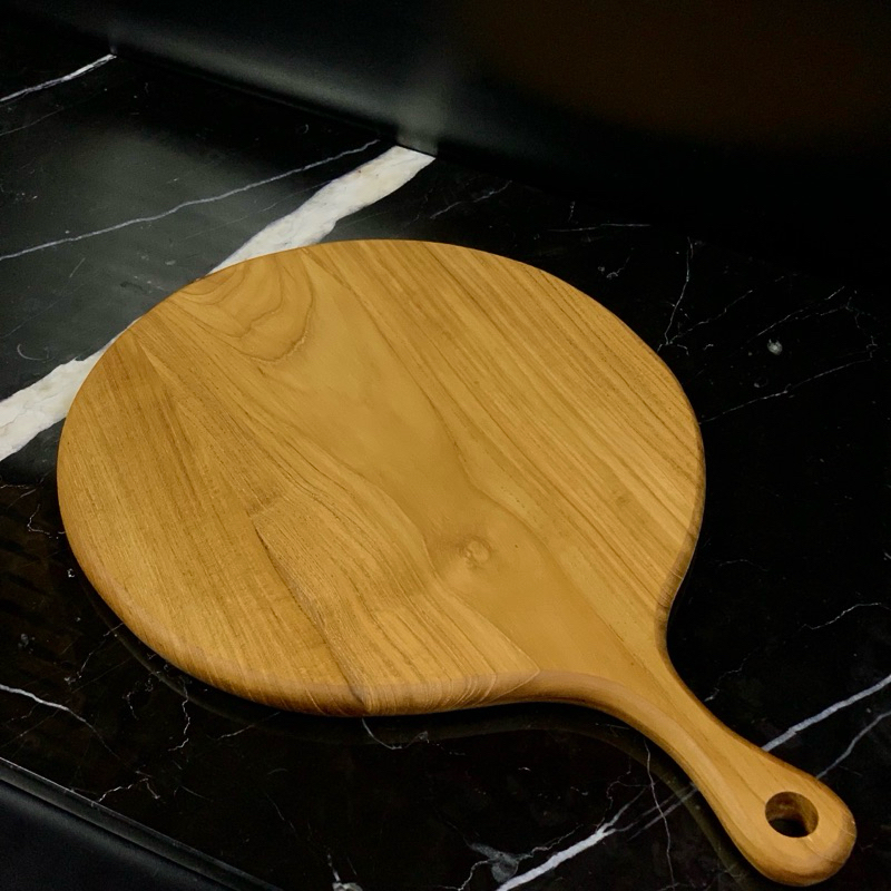 Pizza board tatakan pizza kayu jati/talenan jumbo besar