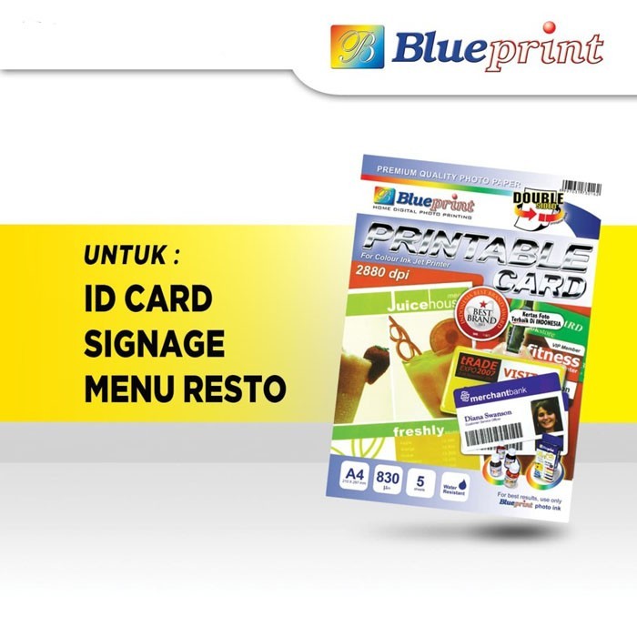 

Blueprint Printable ID Card A4 Bahan Cetak ID Card