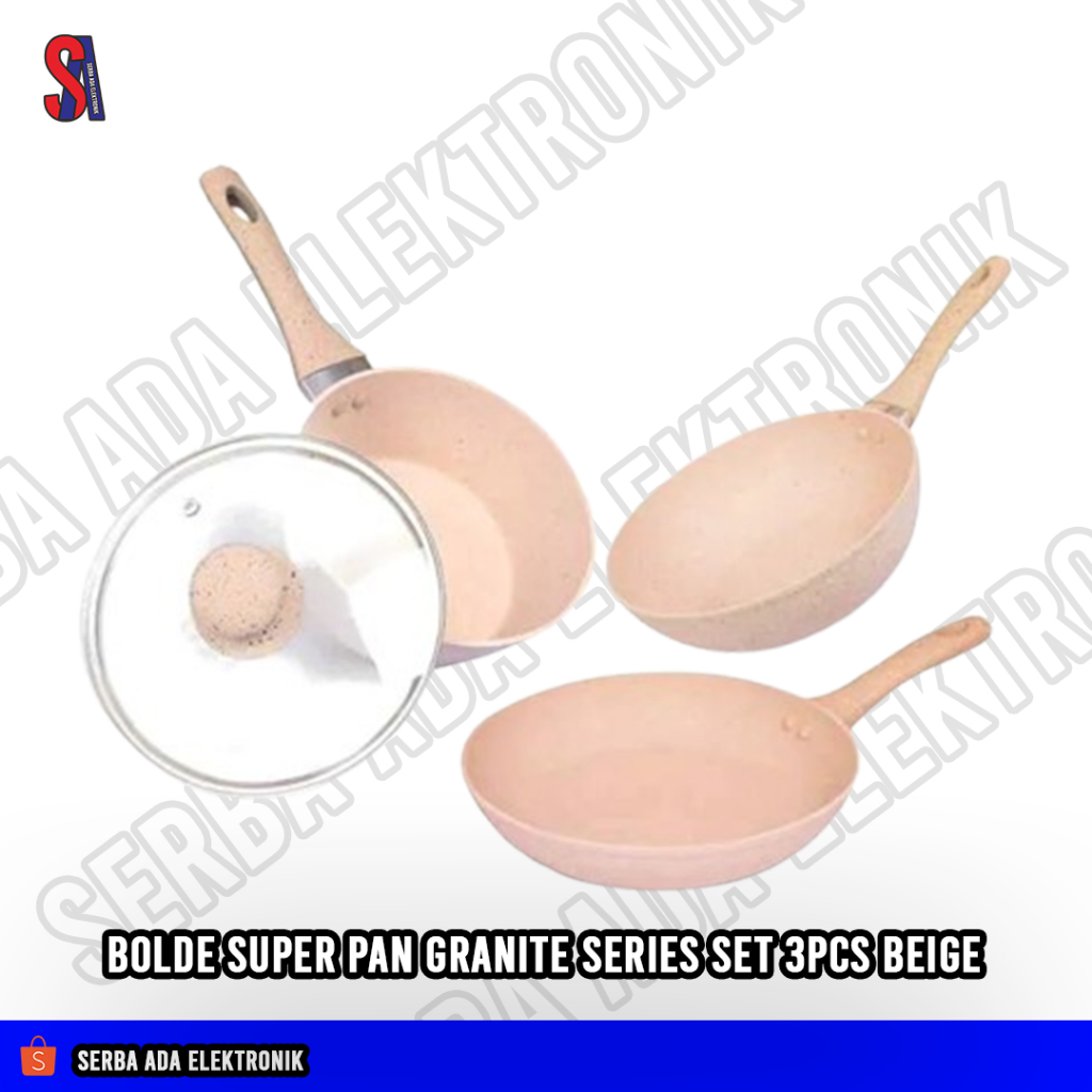 BOLDe Super Pan Granite Series Set 3 Pcs Beige
