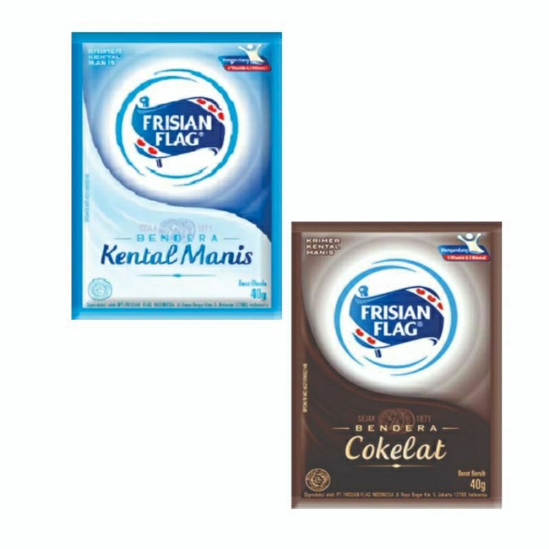 

Frisian Flag Susu Kental Manis Bendera Renceng (Isi 6sachet @40gr) Renteng Vanilla Coklat Korean Strawberry