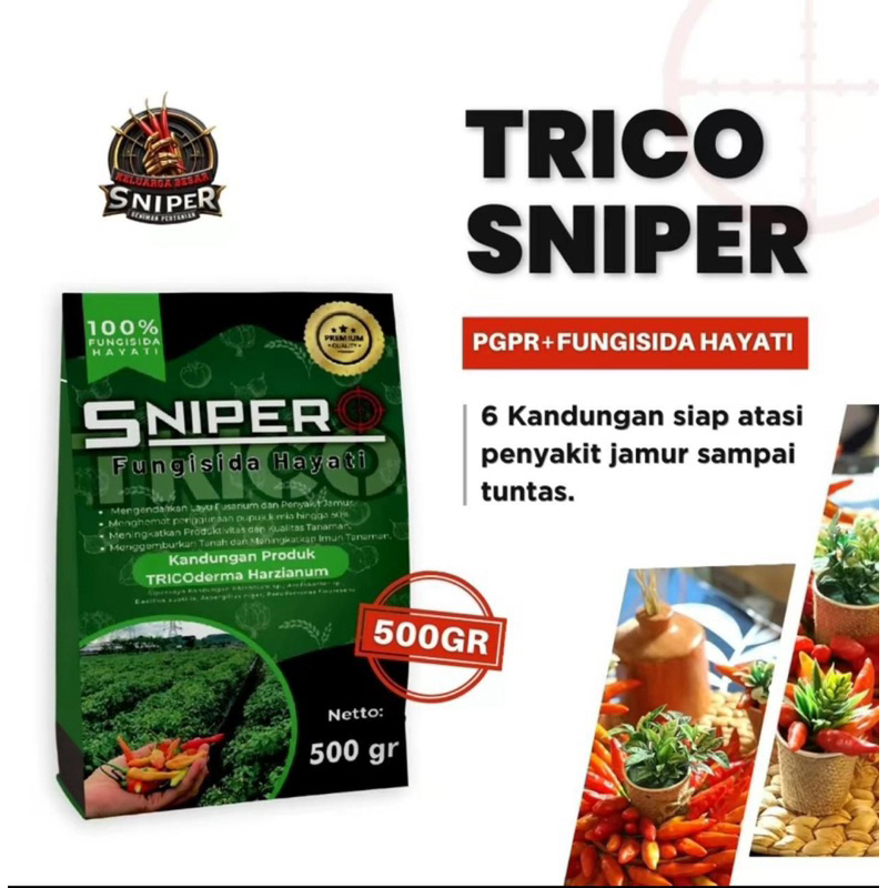 TRICOSNIPER 1 DUS (20 kilo )/TRICODERMA HARZIANUM/OBAT LAYU FUSARIUM