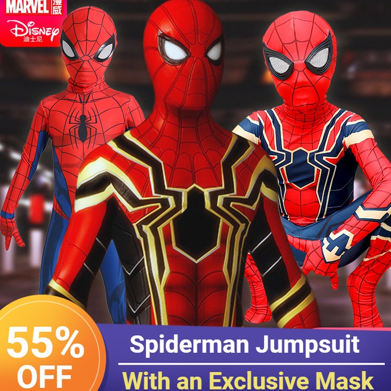 Siap Kirim Kostum Anak SpiderMan Kembali ke Sekolah AsliKostum Pahlawan Super Marvel Pria untuk Anak