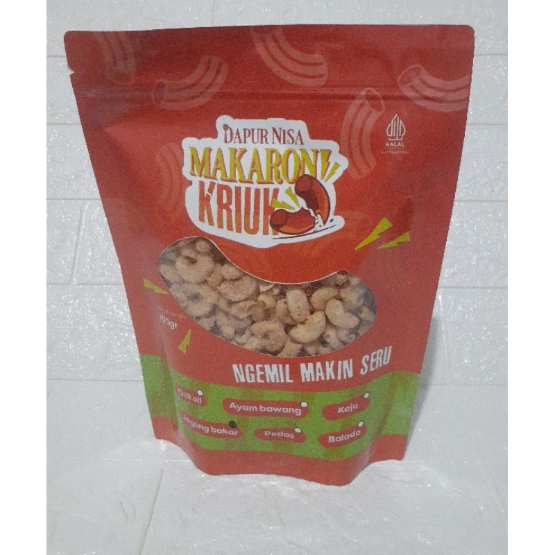 

Makaroni Kriuk Dapur Nisa 100 gram Ngemil Makin Seru Makanan Ringan Snack Aneka Rasa Chili Oil Ayam Bawang Jagung Bakar Keju Pedas Balado