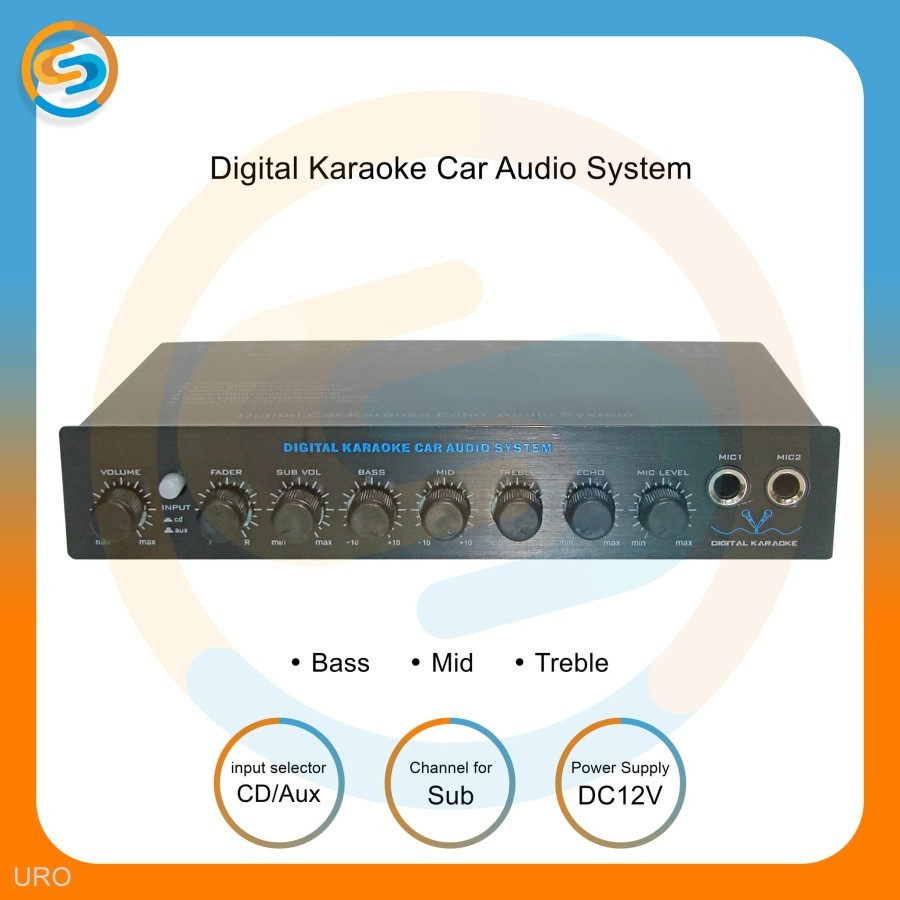 parametrik Pre amp - parametric digital karaoke car audio system uro