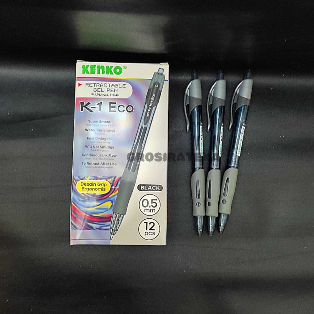 

PULPEN, PULPEN GEL, BOLPEN, BOLPOIN, BP K1 ECO HITAM KENKO