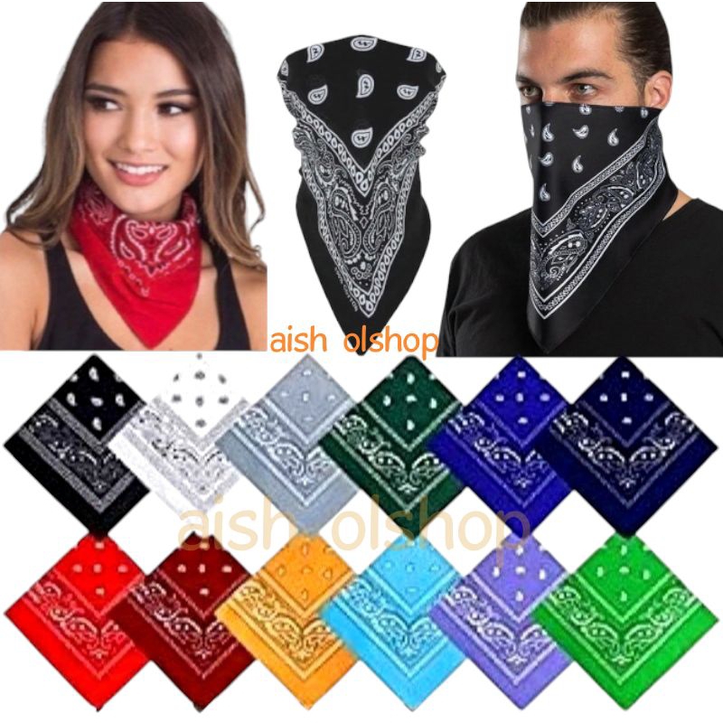Hip Hop Square Scarf Slayer Bandana Hipster Must-Have Square Scarf Riding Sorban Katun Import