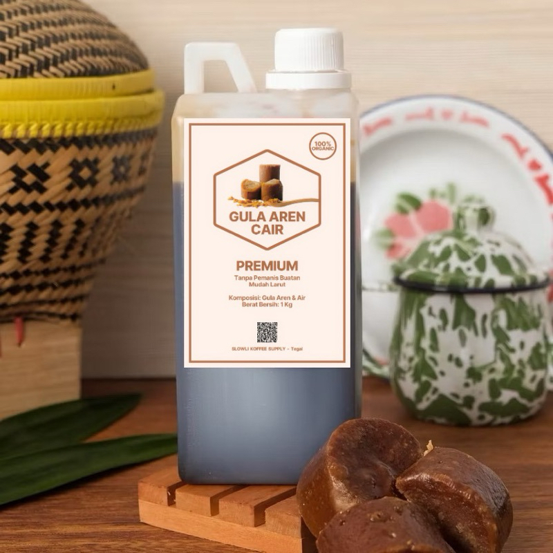

SLOWLI Gula Aren Cair Premium 100% Organik 1 Liter