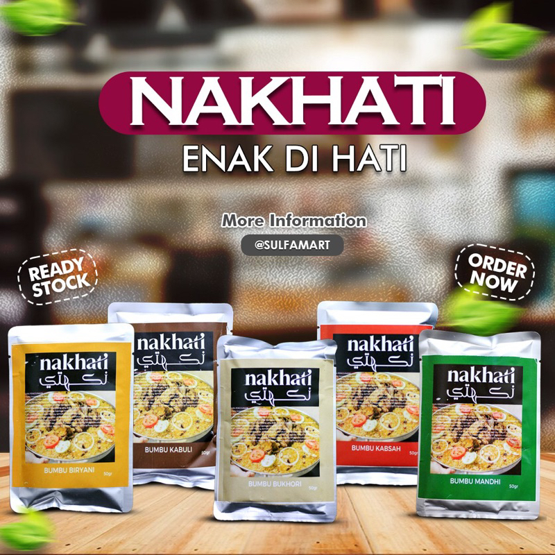 

Bumbu Instant nasi Briyani NAKHATI 50 grm