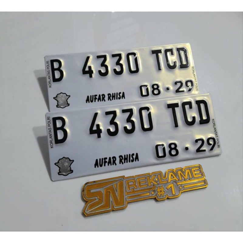 Plat Nomor Baut Tanam Hologram, plat nomor mewah, plat nomor sultan, plat nomor keren, plat nomor mu