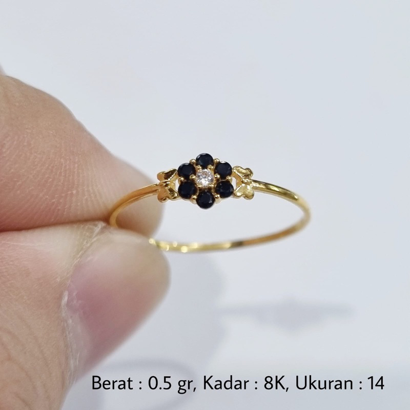 B10 KO- CINCIN BUNGA 0.5GR KADAR 375 UKURAN 14