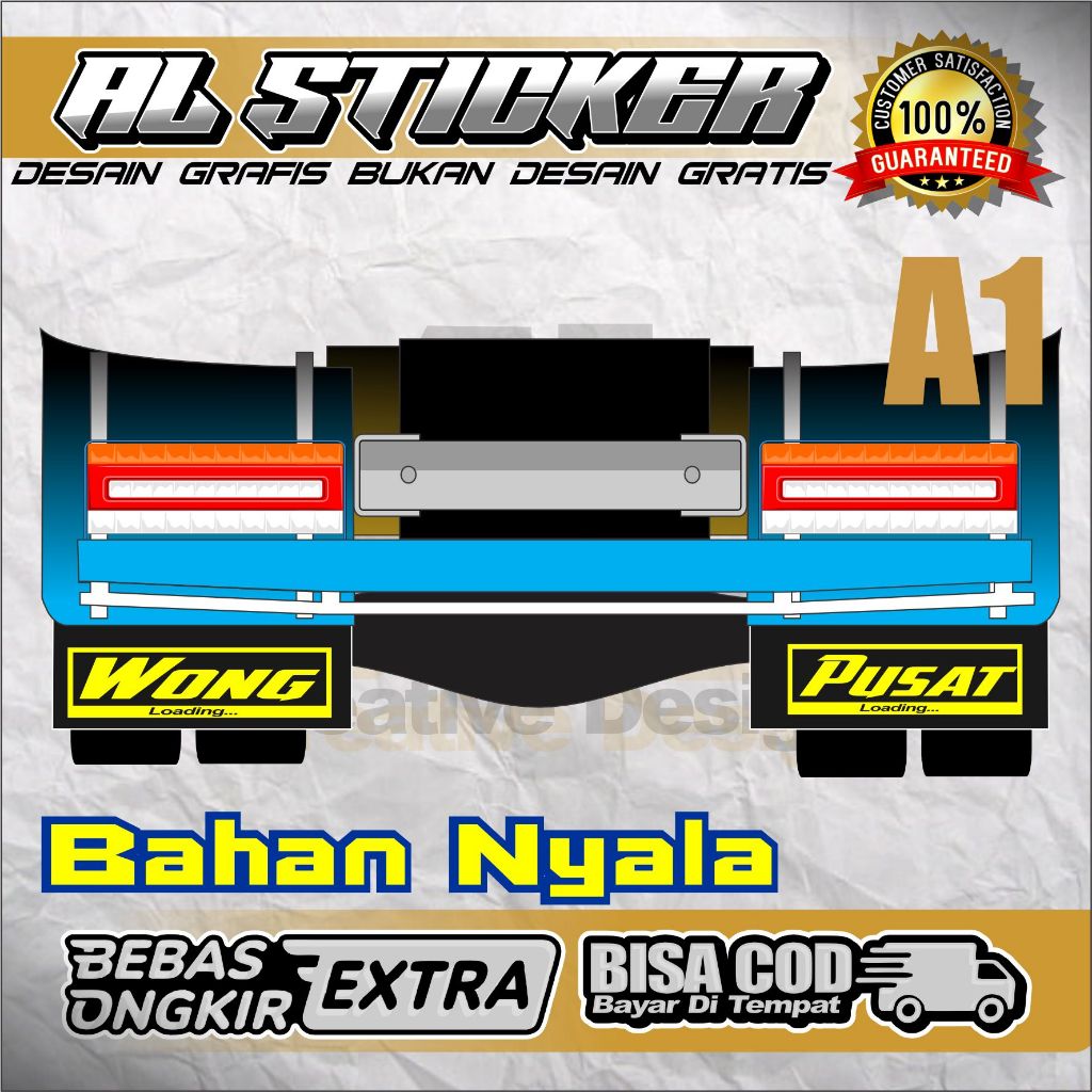 STICKER CUTTING KARPET LUMPUR, EBLEK TRUK CANTER RAGASA BISA GANTI NAMA DAN WARNA