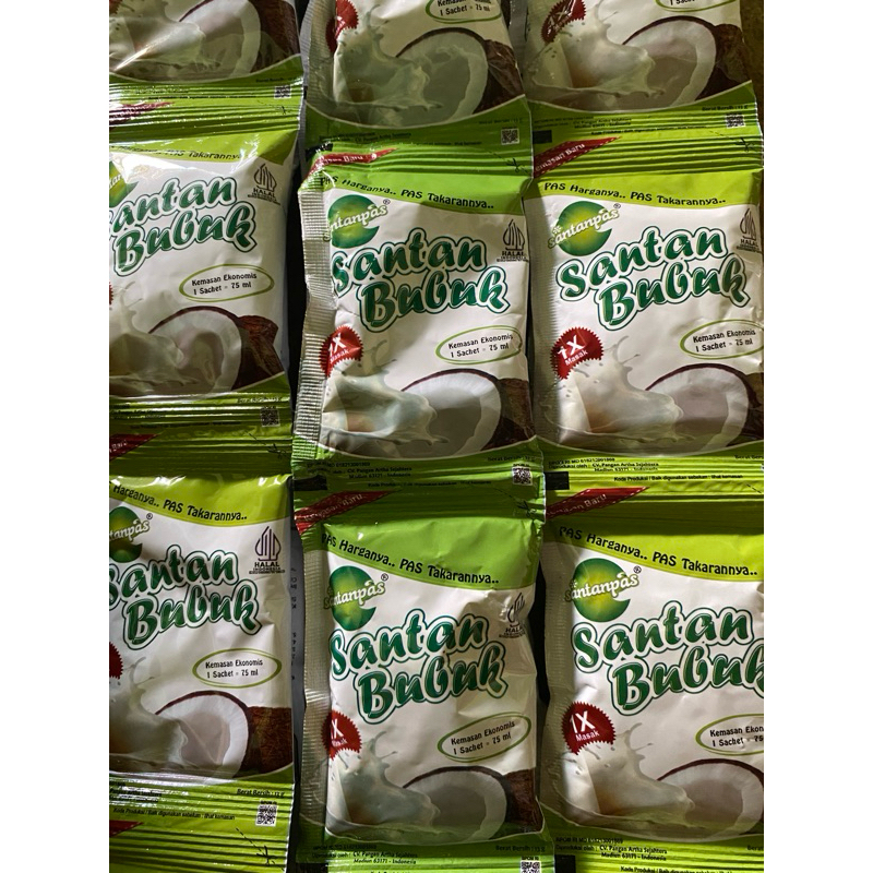 

1 Renteng Santan bubuk 13gr isi 10 sachet bisa COD