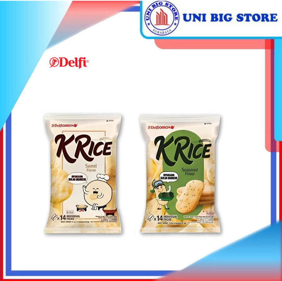 

Delfi Orion K Rice Sweet | Seaweed 7.9 gr x 14 pcs BAG Krekers Beras Manis Rumput Laut