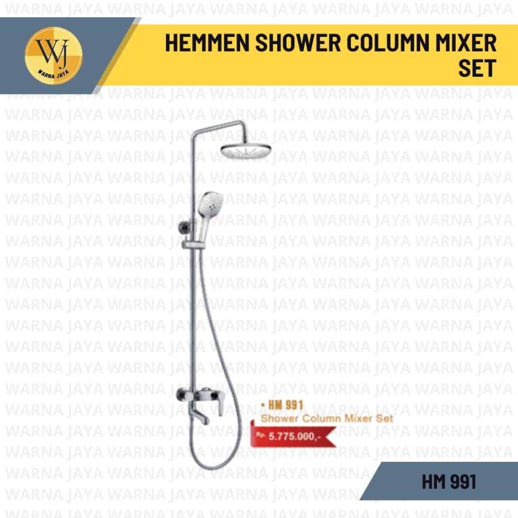 Rain Shower Hemmen / HM 991 HEMMEN SHOWER COLUMN MIXER SET