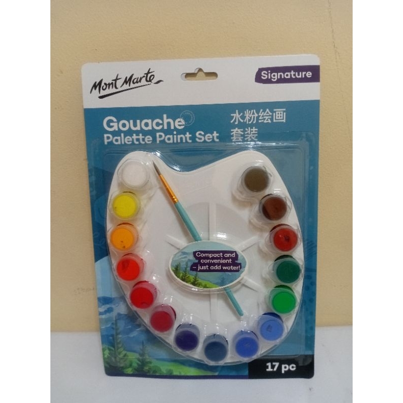

Cat lukis/Palette Paint set 15 colour/set Mont Marte signature.