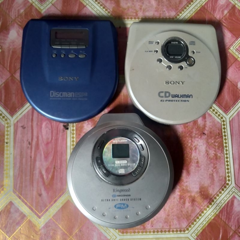 cd vcd mp3 walkman player jadul sony panasonic sign langka koleksi
